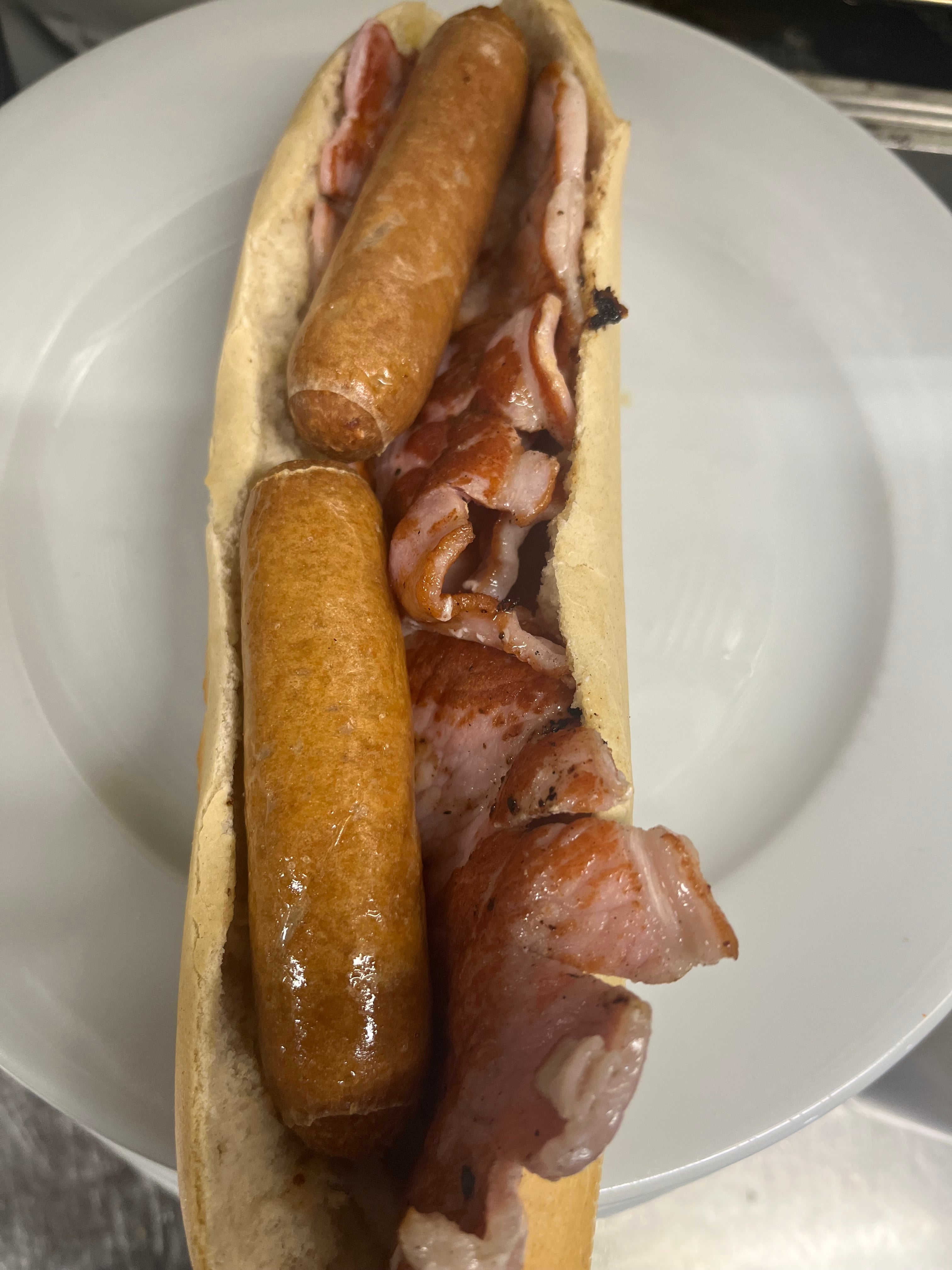 Bacon & Sausage Baguette