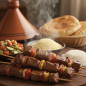 TRADITIONAL MOROCCAN BEEF KABAB