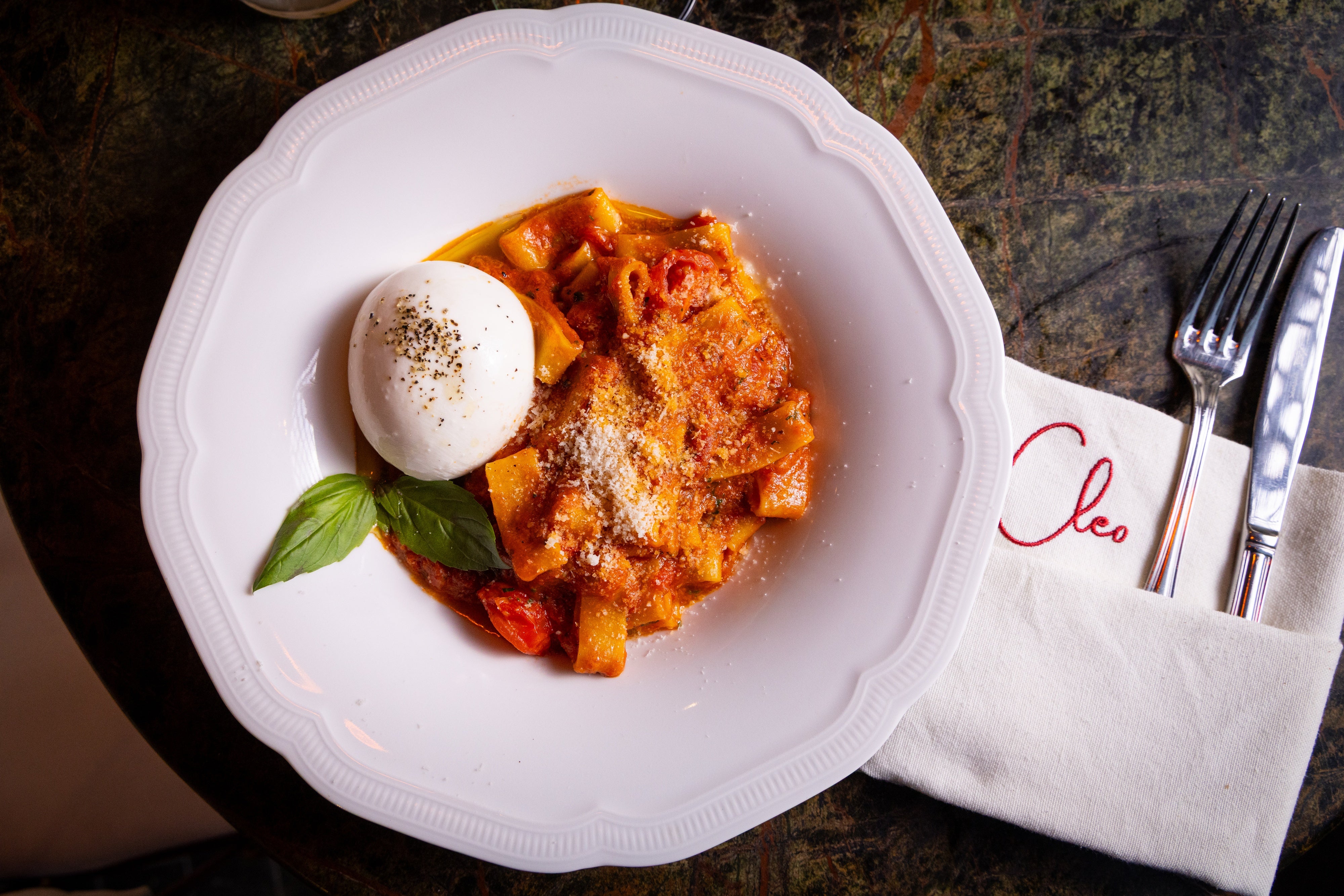 Calamarata Pasta and Burrata