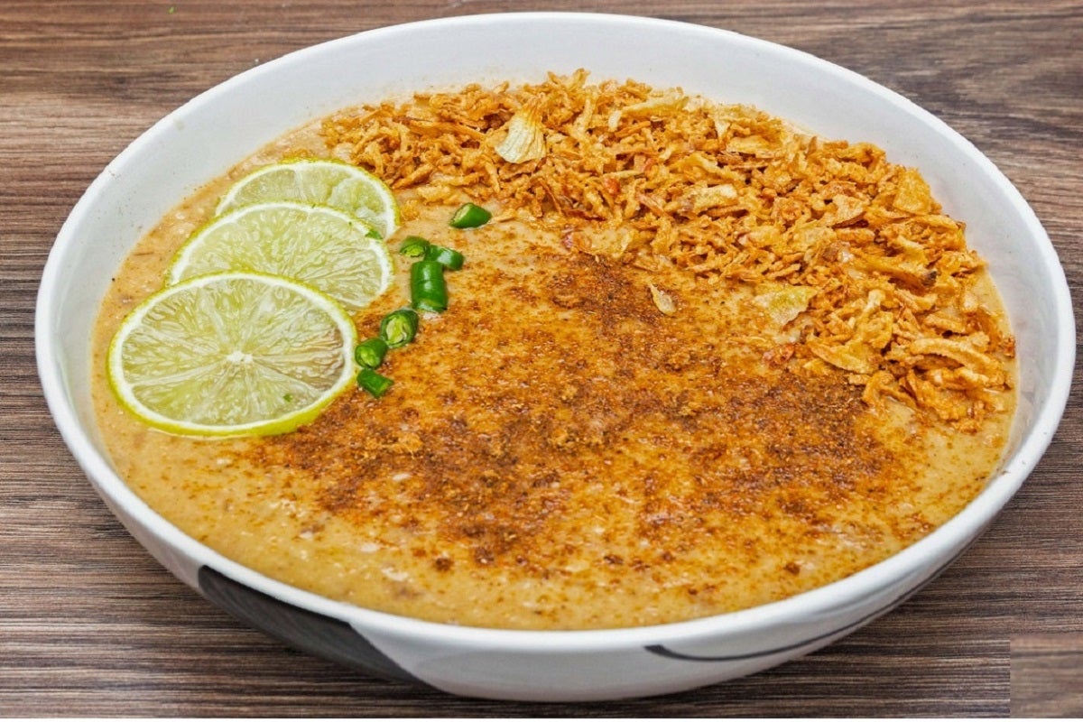 Haleem ( Arabic Harees/Harissa) with White Rice and Free Pepsi Max can