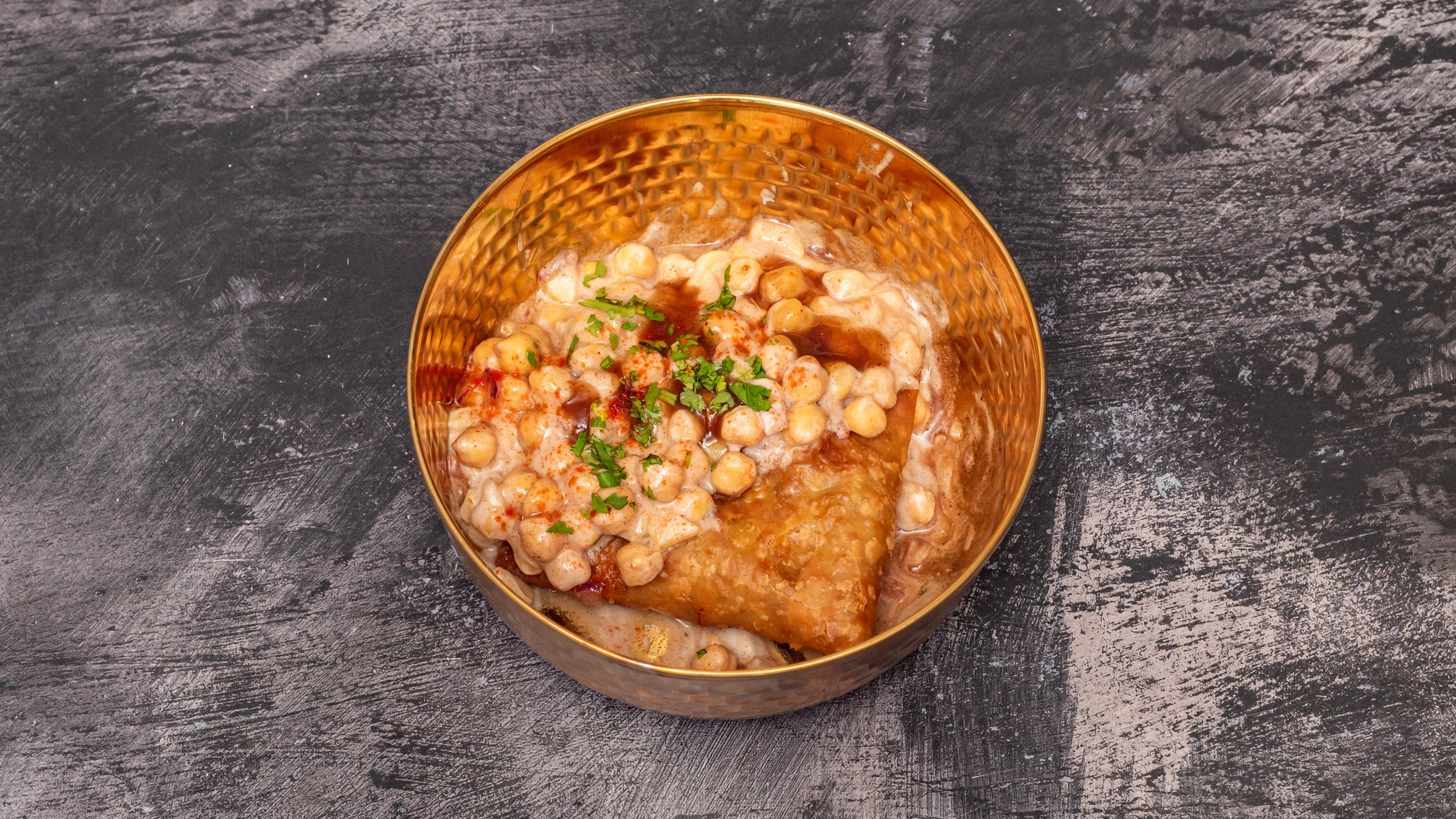 Meat Samosa Chaat