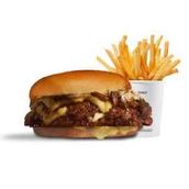 1 Mushroom Swiss Burger & Fries