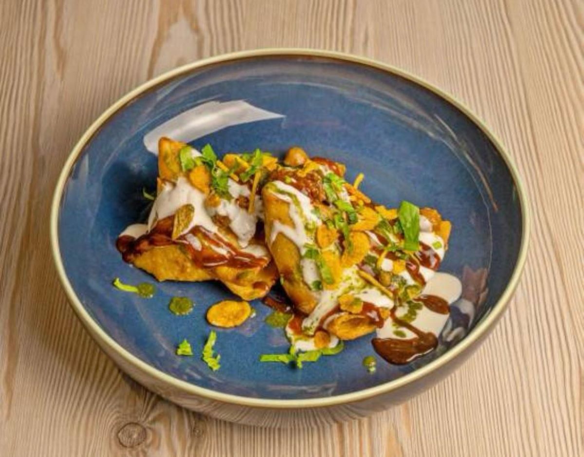Punjabi Samosa Chana Chaat