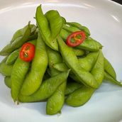 Boiled Edamame With Salt