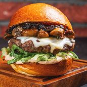 Mushroom & Mozzarella burger