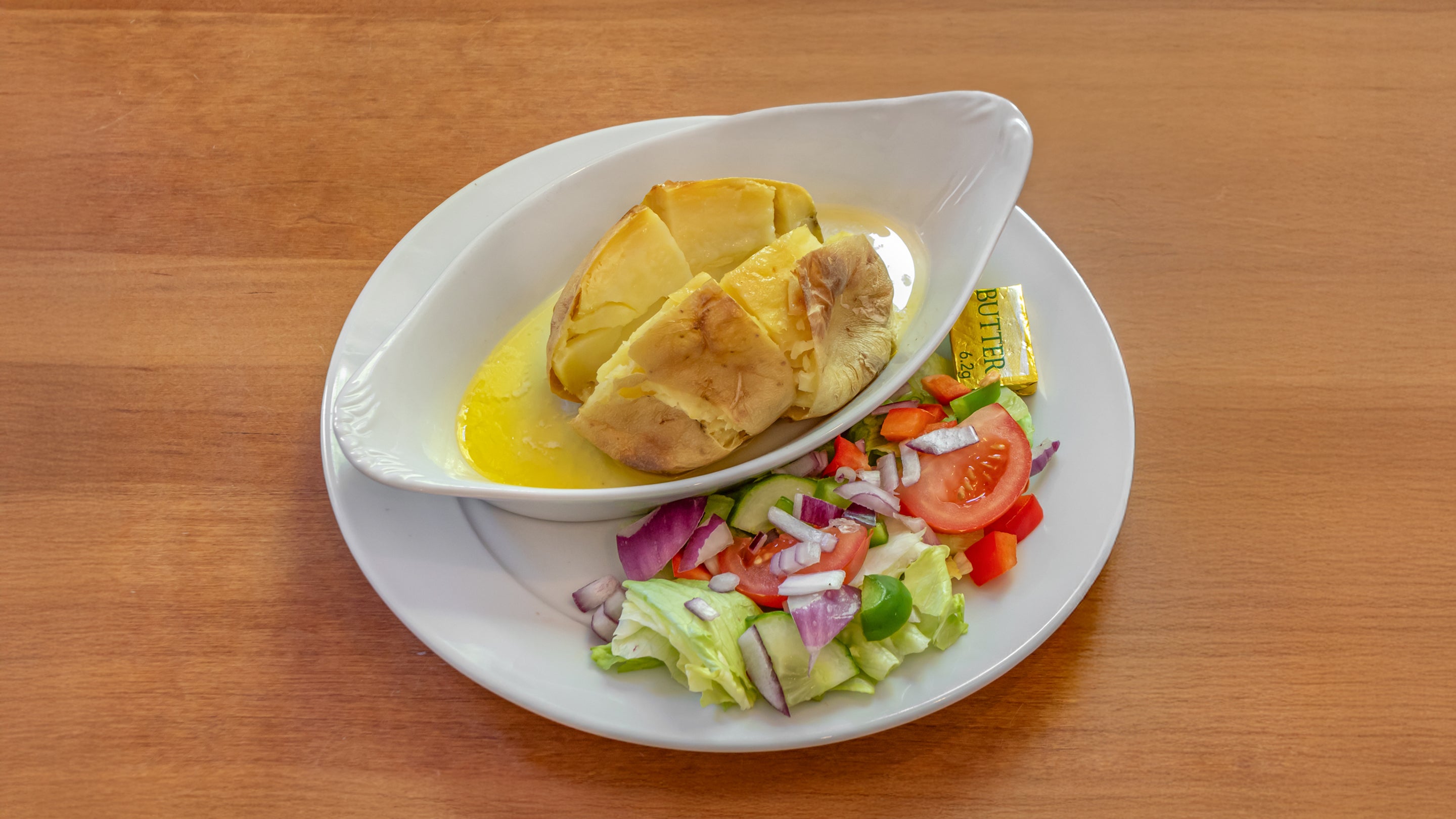 Plain, with butter