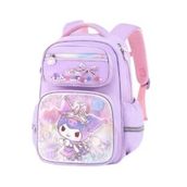 Kuromi White And Purple Kids School Backpack