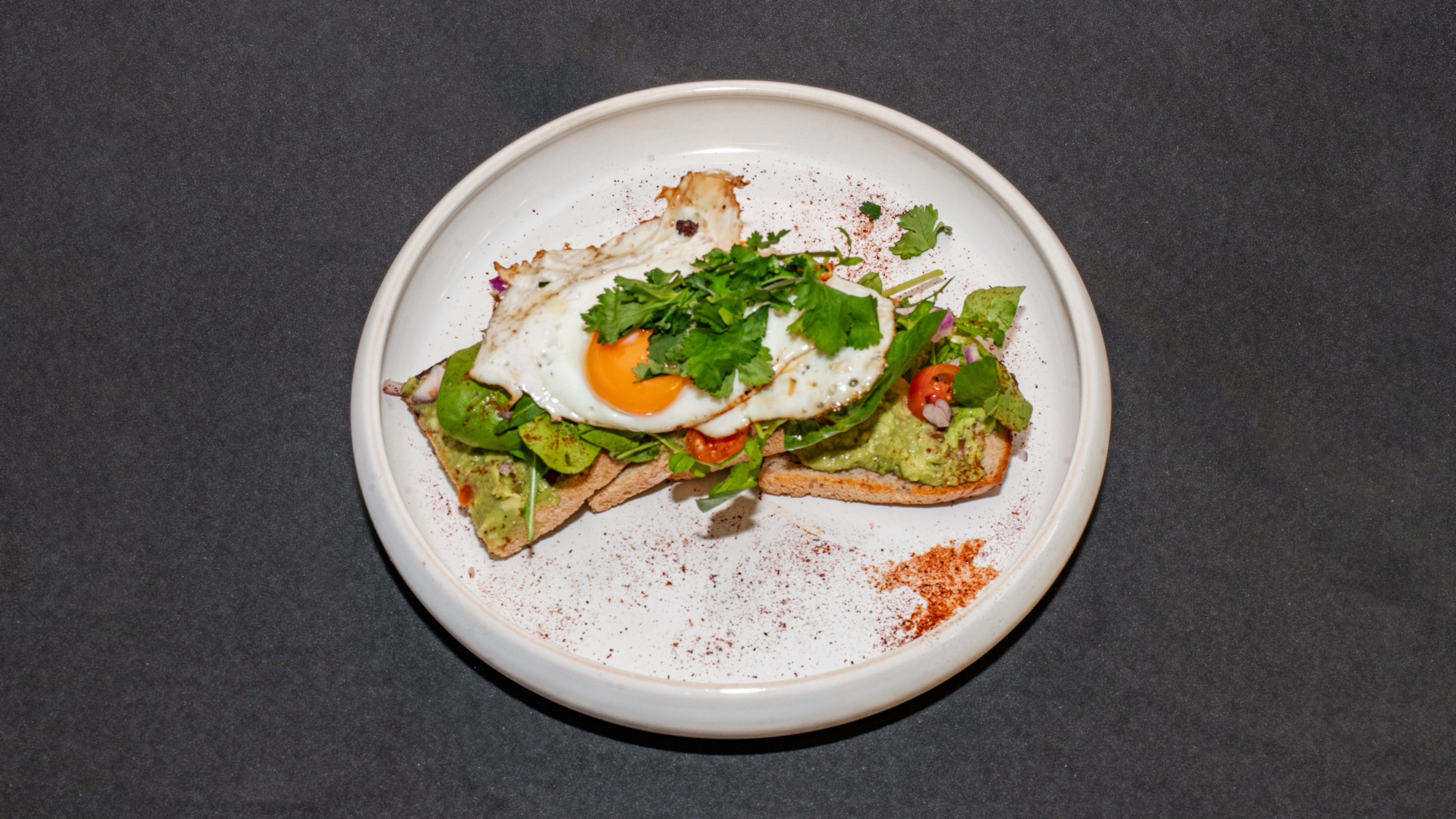 Smashed Avocado & 2 Eggs
