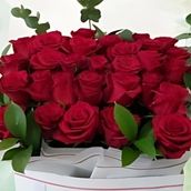 Red Roses Bag Bouquet.