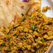 Egg Burji With Paratha