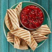 Red Pepper Dip & Pita Bread