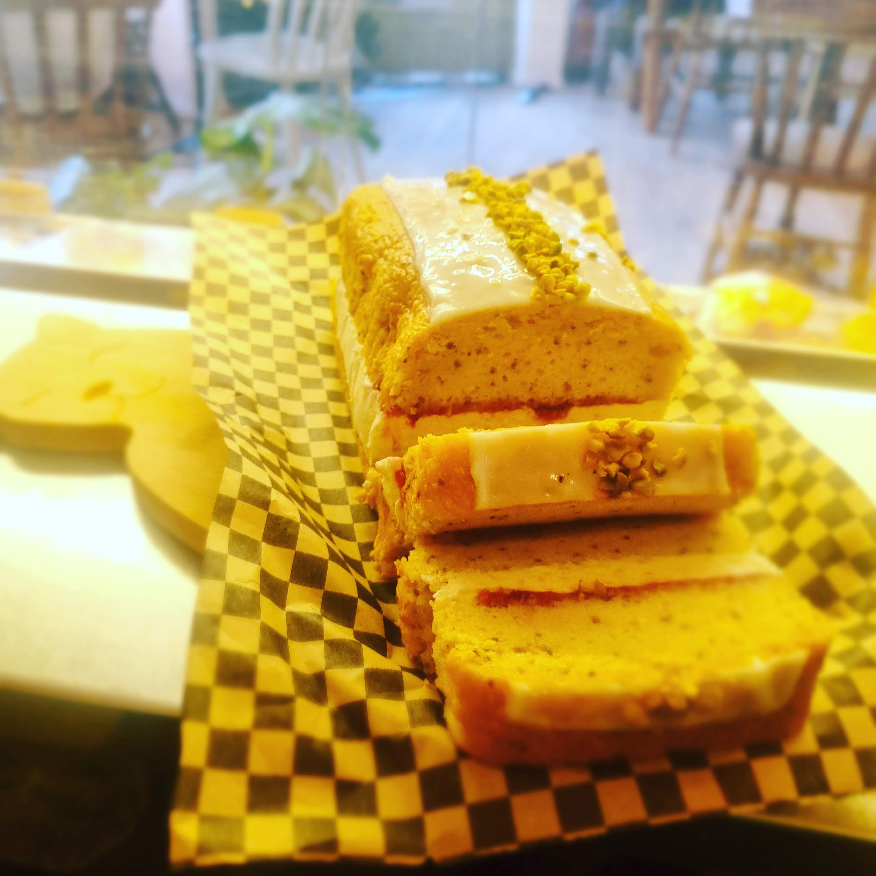 Pistachio, Lemon, Chia Seed Cake