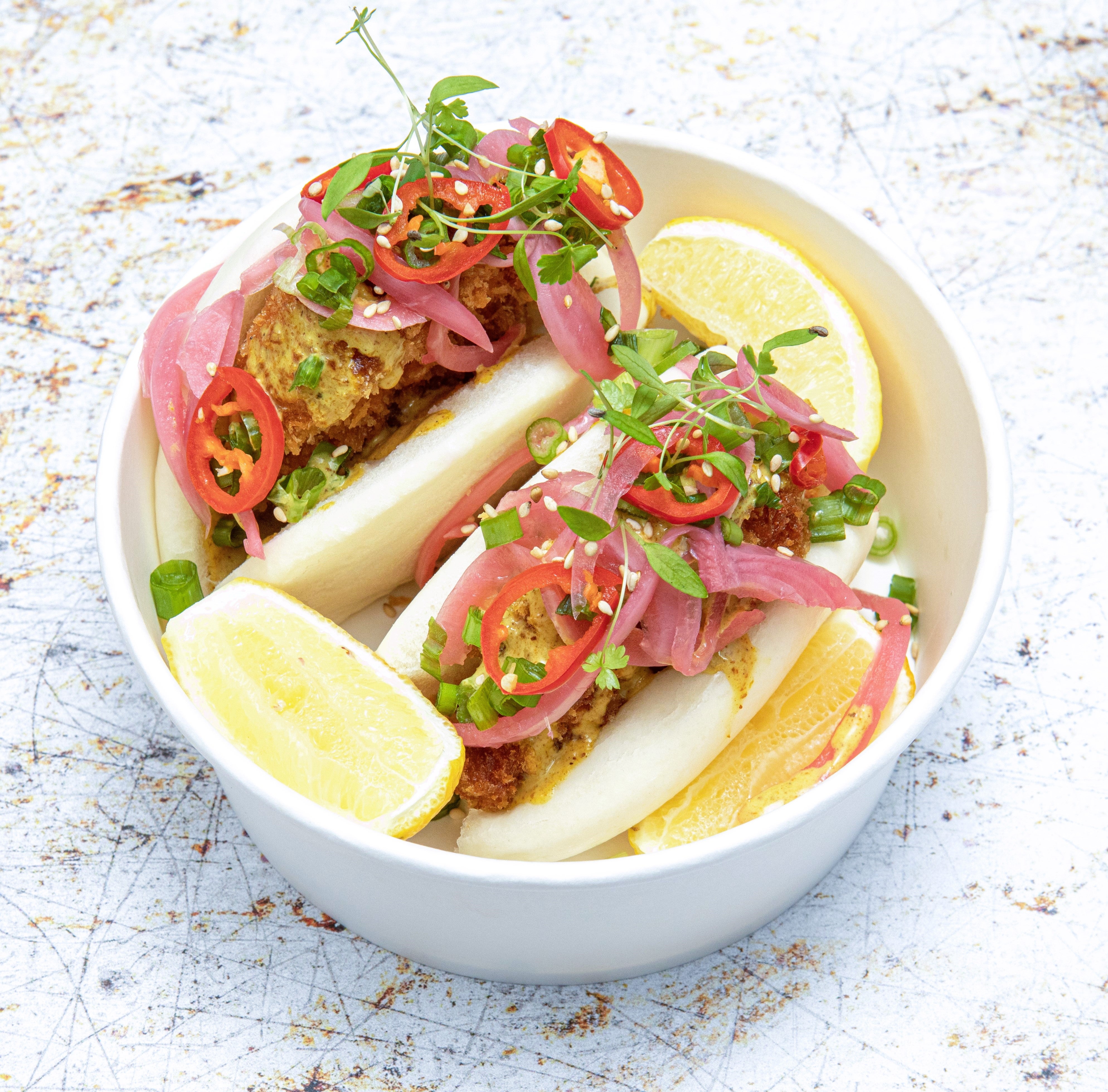 Chicken Katsu Bao Buns (2pcs)