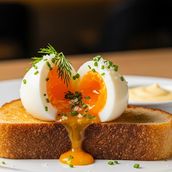 Bread Toast with Boiled Egg