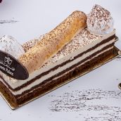 Tiramisu Mousse Cake Slice