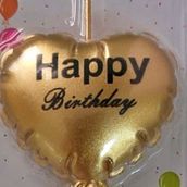 Gold Heart Candle