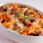 Saucy Vegetarian Baked Pasta