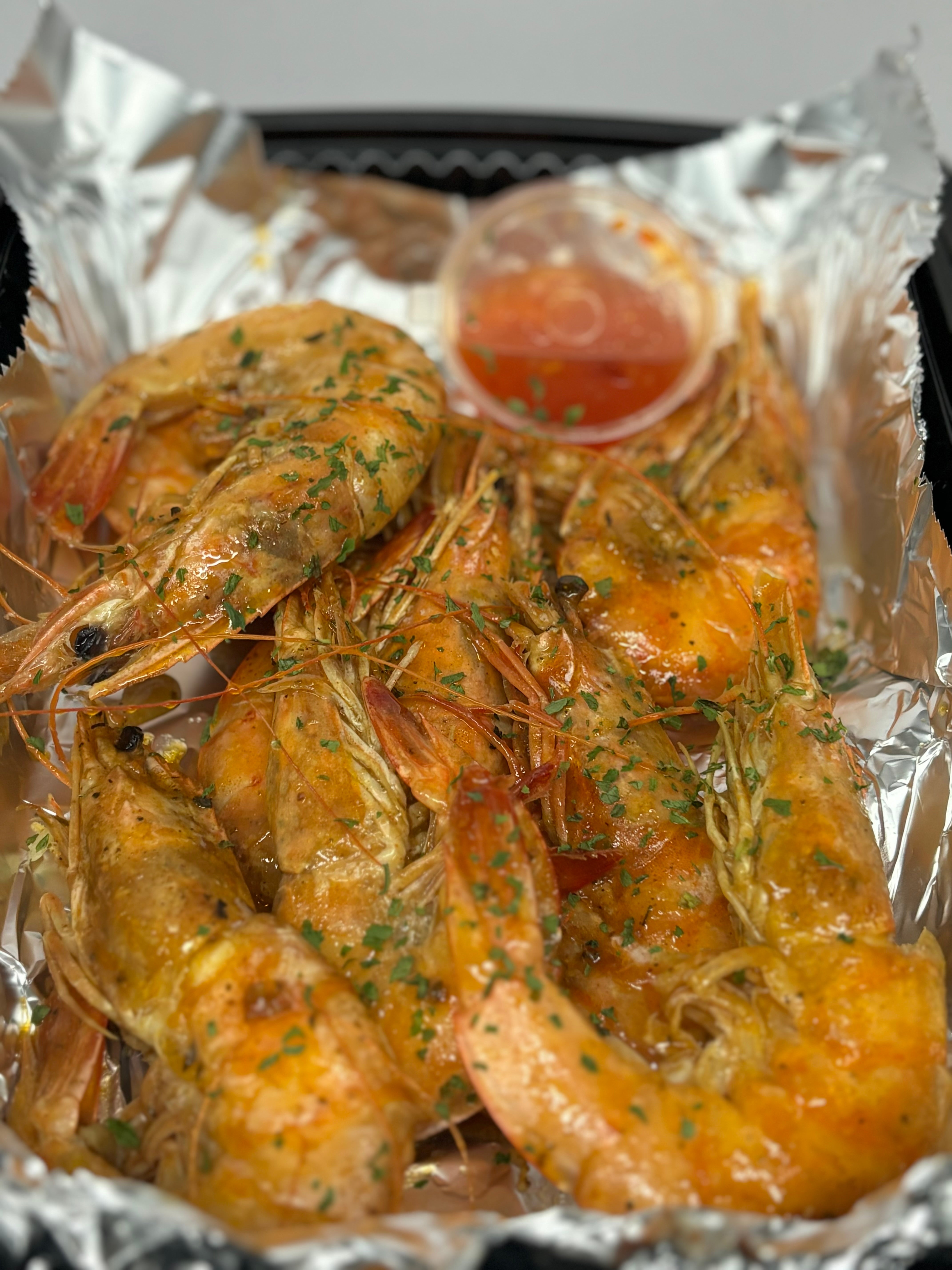 6 Large King prawns