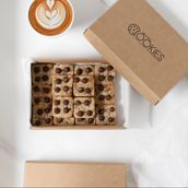 Milk Chocolate Square Cookies  16 Piece