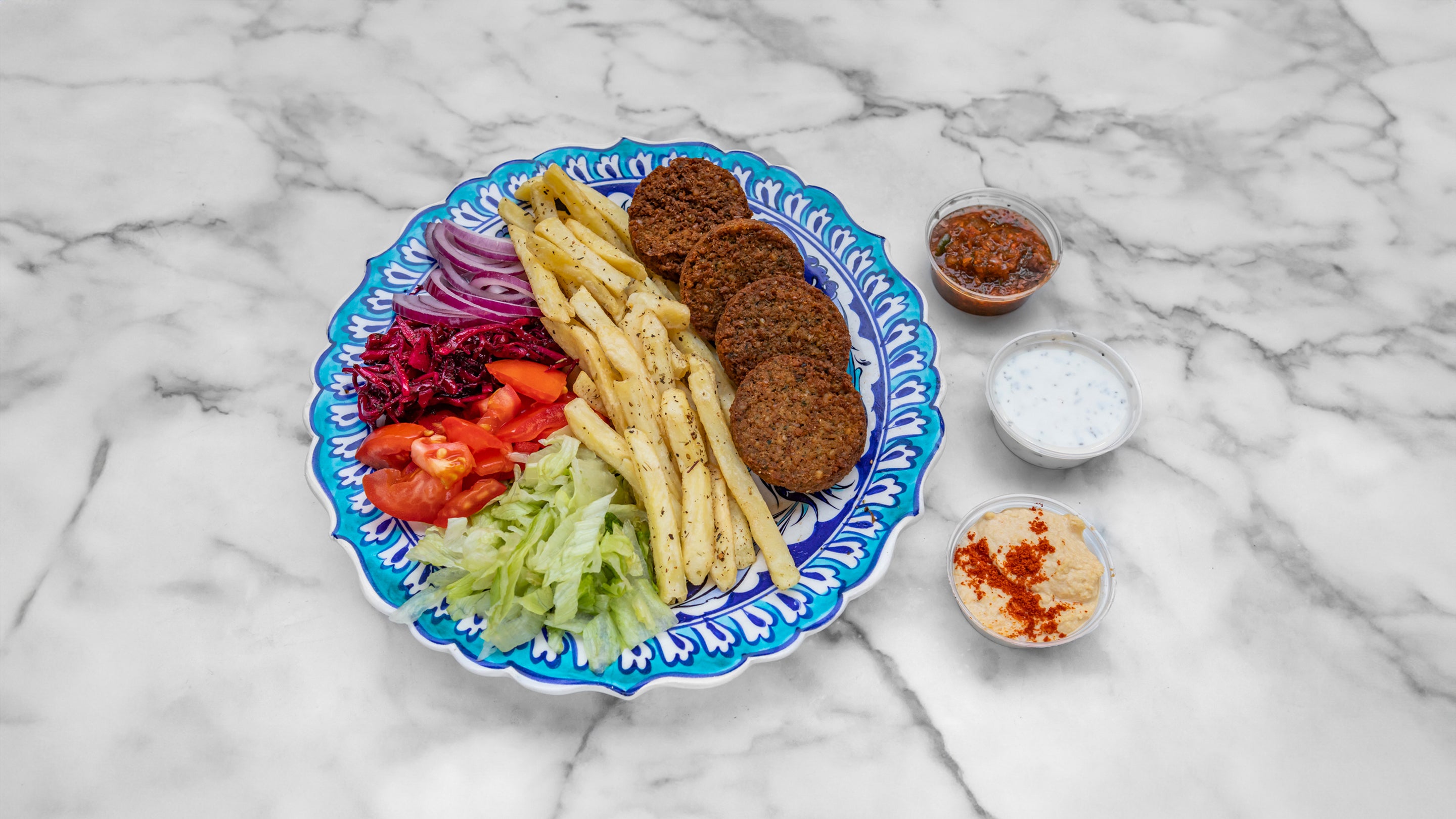 Falafel and Chips Combo Box
