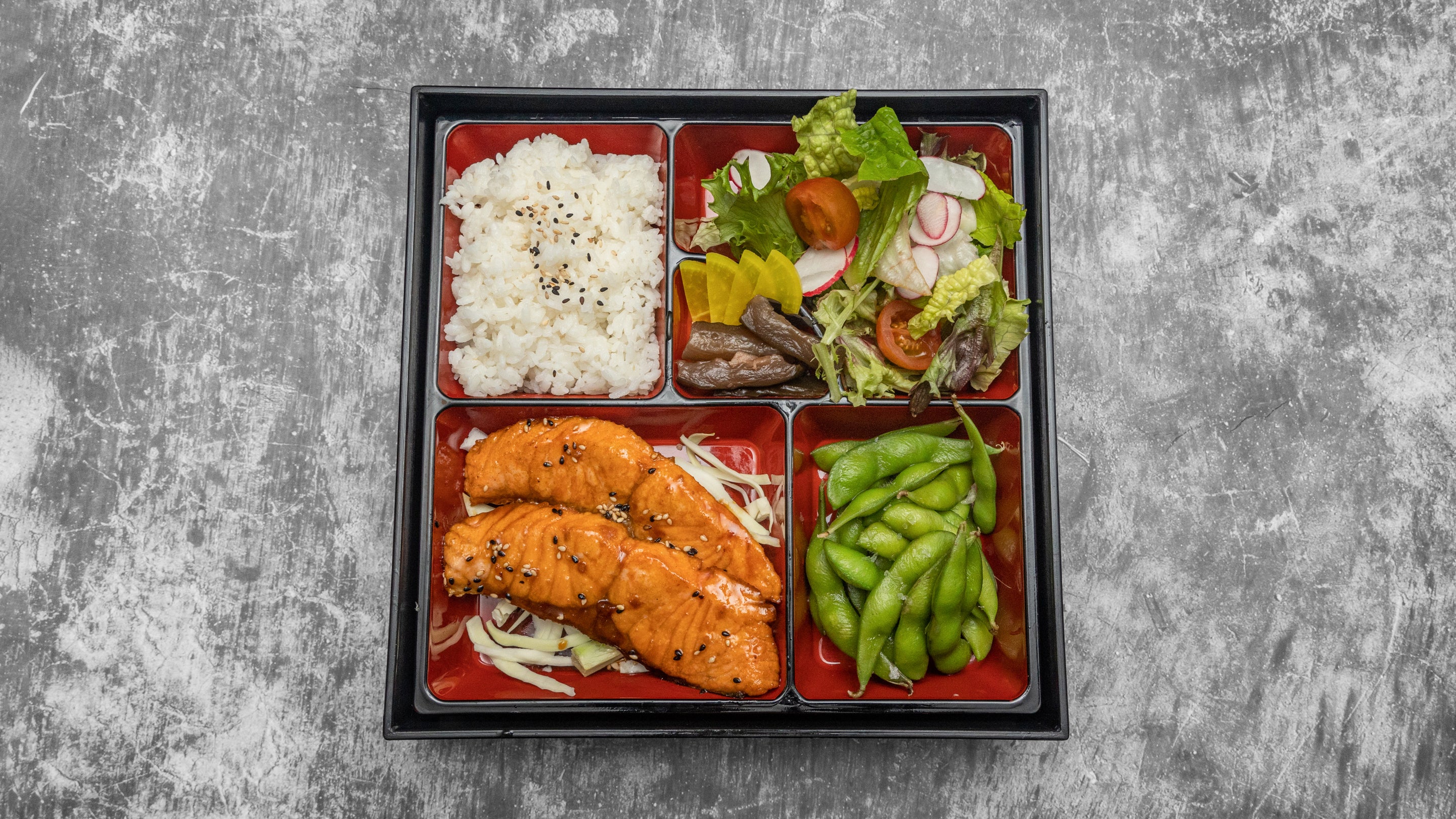 Salmon Teriyaki Bento Box