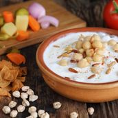 Fatteh with Ghee and pine nuts