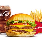 Jolliburger Deluxe Double Meal