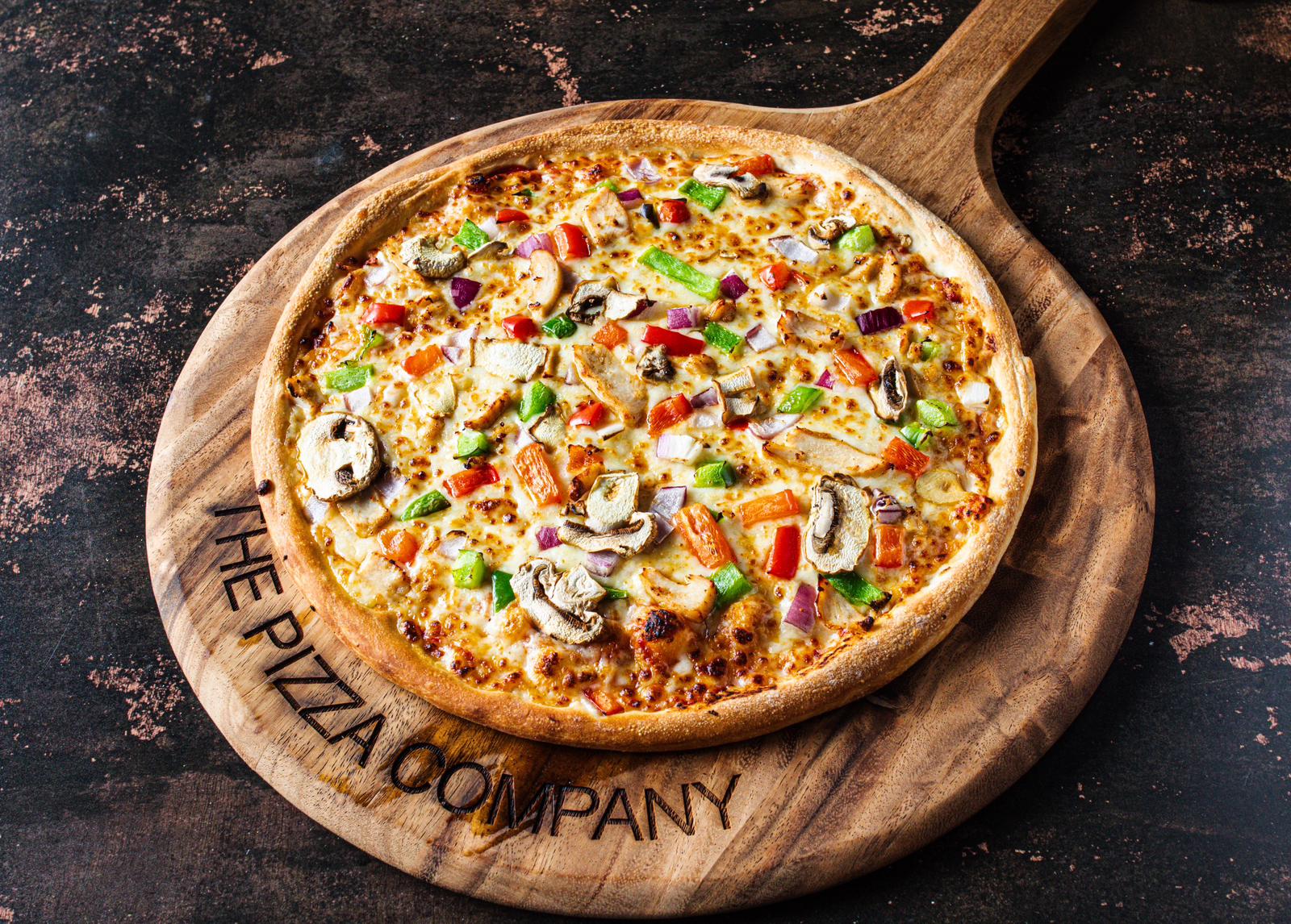 The Buffalo chicken pizza