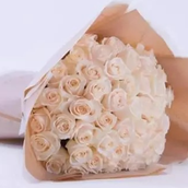 White Rose Bouquet 25 Pieces 0002