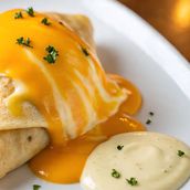 Cheese Omelette crepe