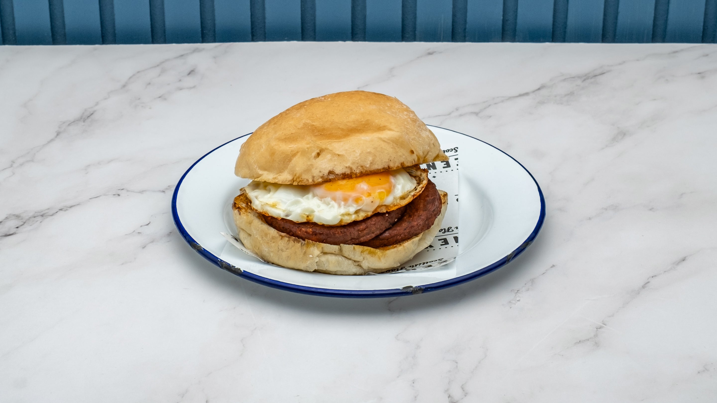 Vegan Sausage & Egg Bap