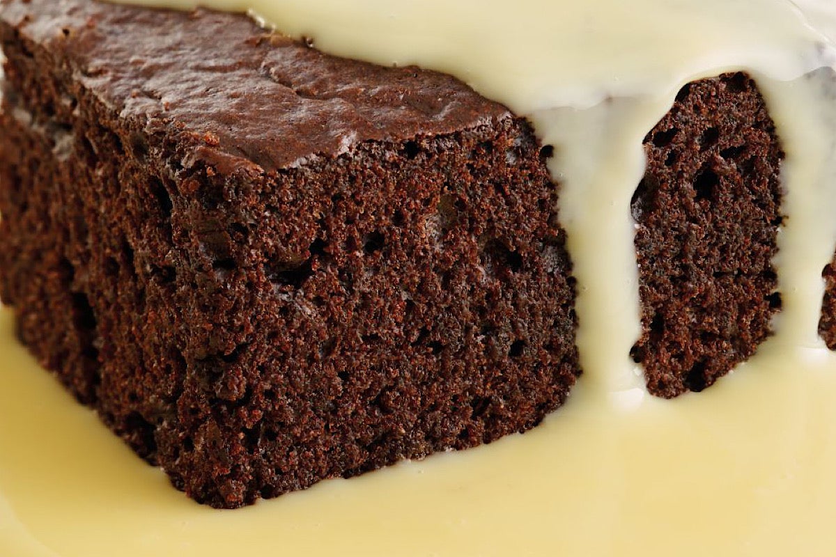 Chocolate Cake and Custard