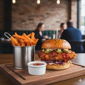 Spicy Crispy Chicken Burger Meal