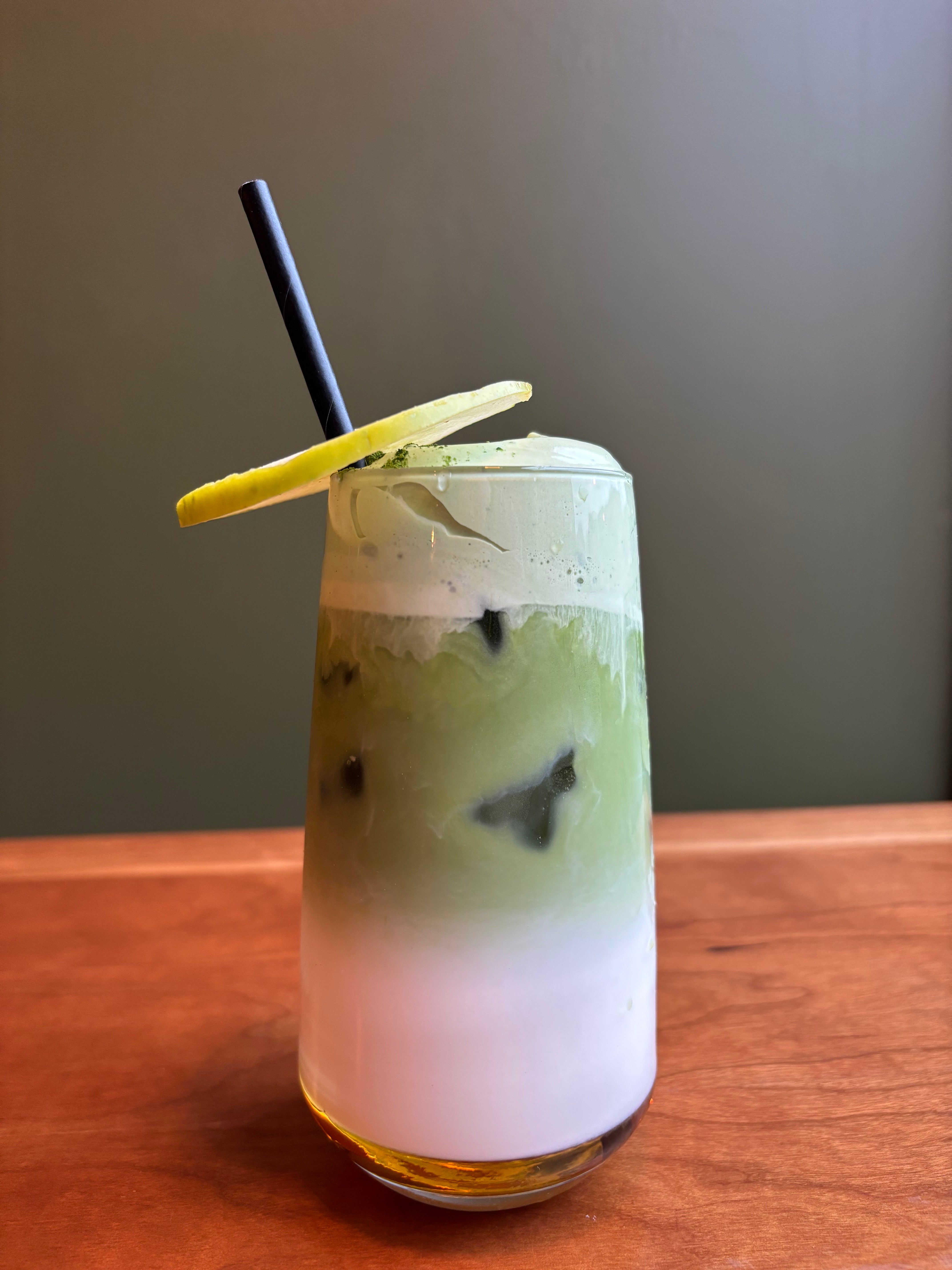 Iced Caramel Apple Matcha