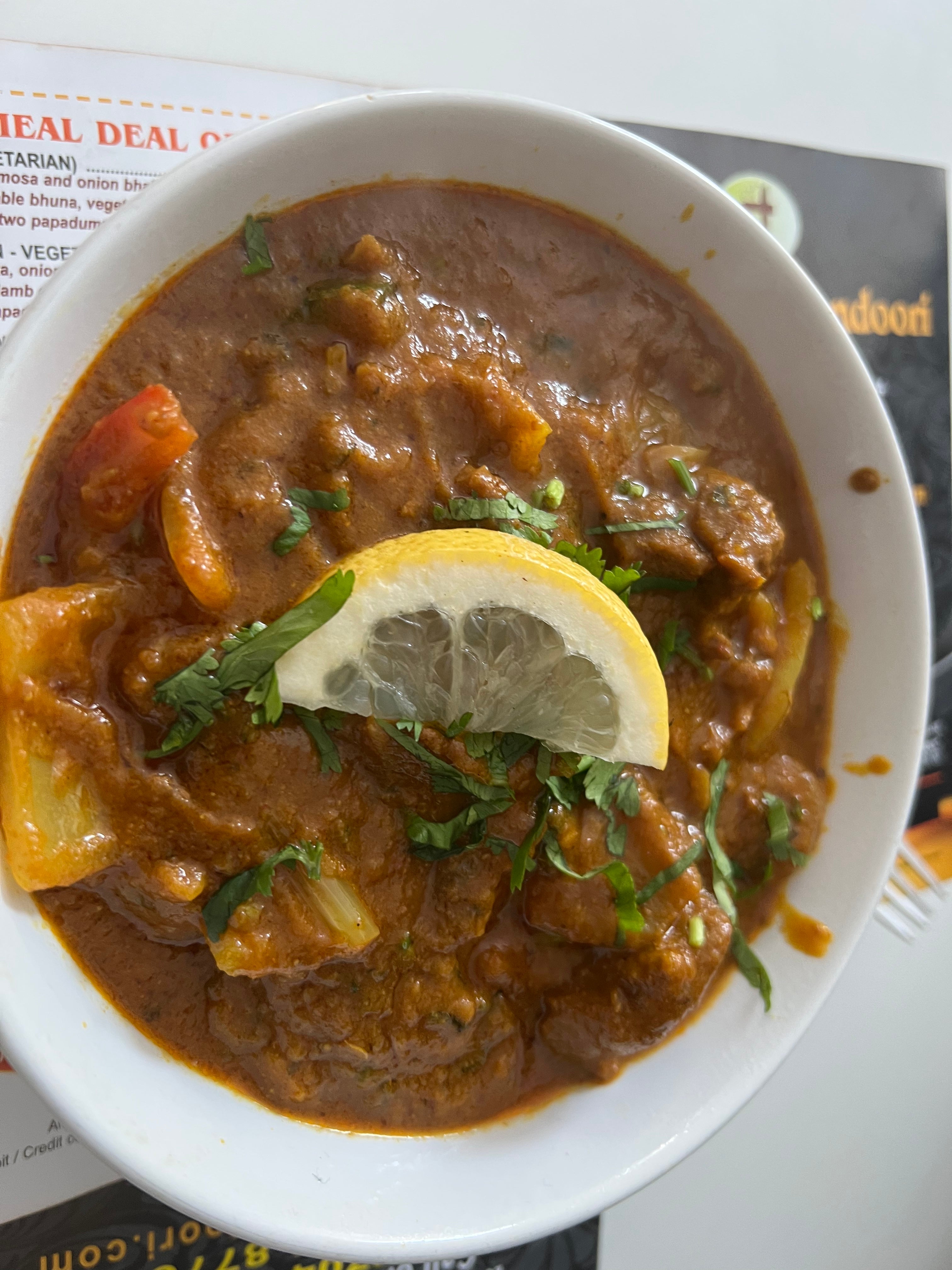 Lamb tikka Balti