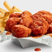 30 Boneless wings include fries