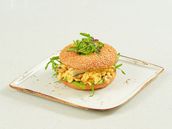 Bagels Egg Halloumi