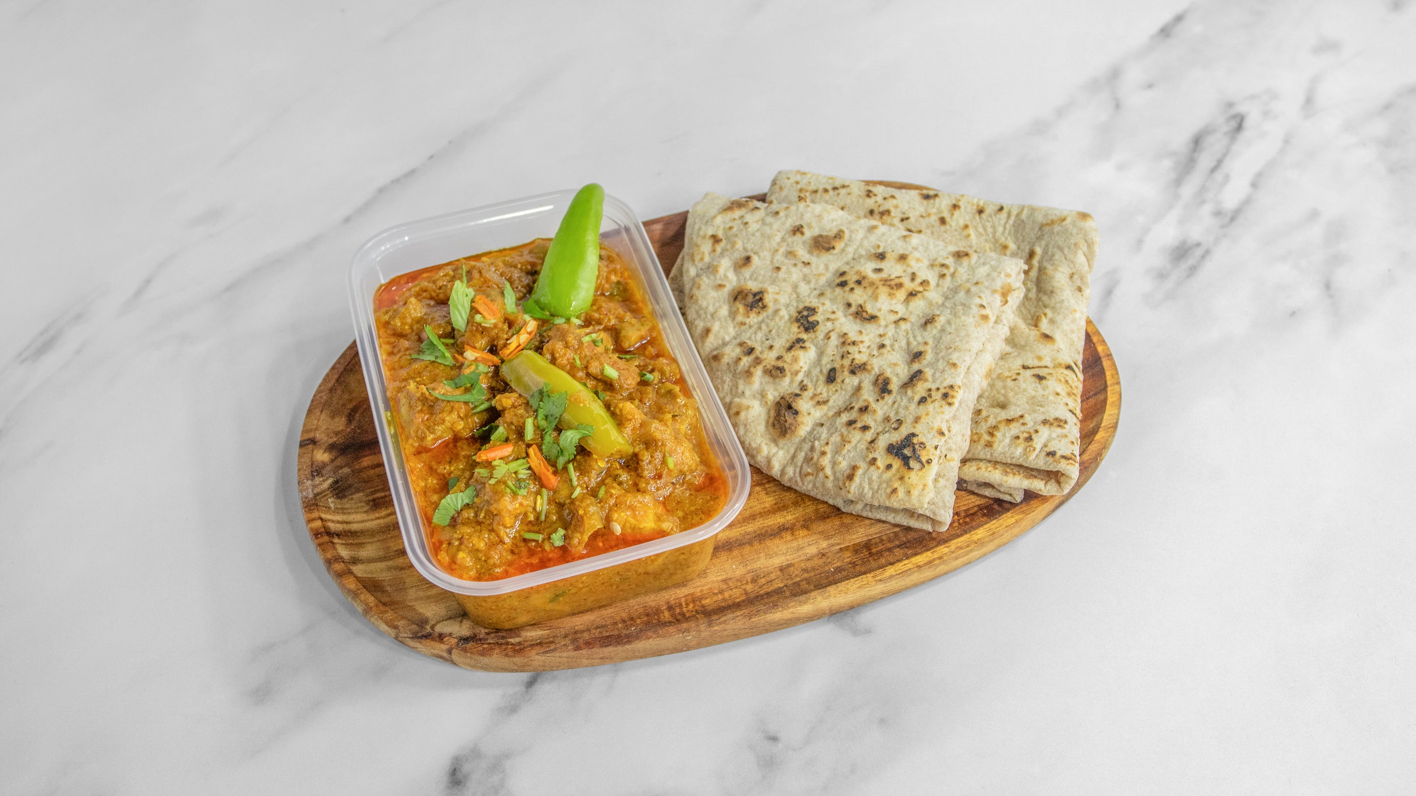 Chicken Masala and 2 Tawa Chapati