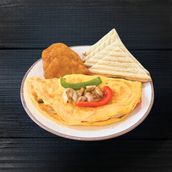 Chicken and Cheese Omelette