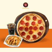 Pizza meal.