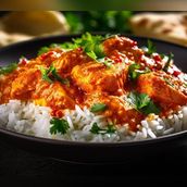 Butter Chicken With Biryani Rice