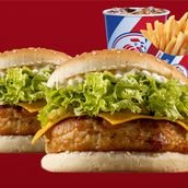 Double Super Chicken Burger Meal