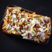 Alfredo Bacon Fries