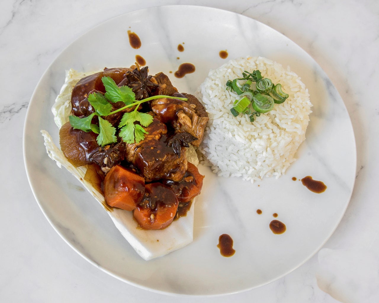 Beef Brisket Donburi (Slow cooked)