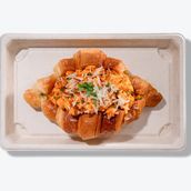 Shakshouka with croissants