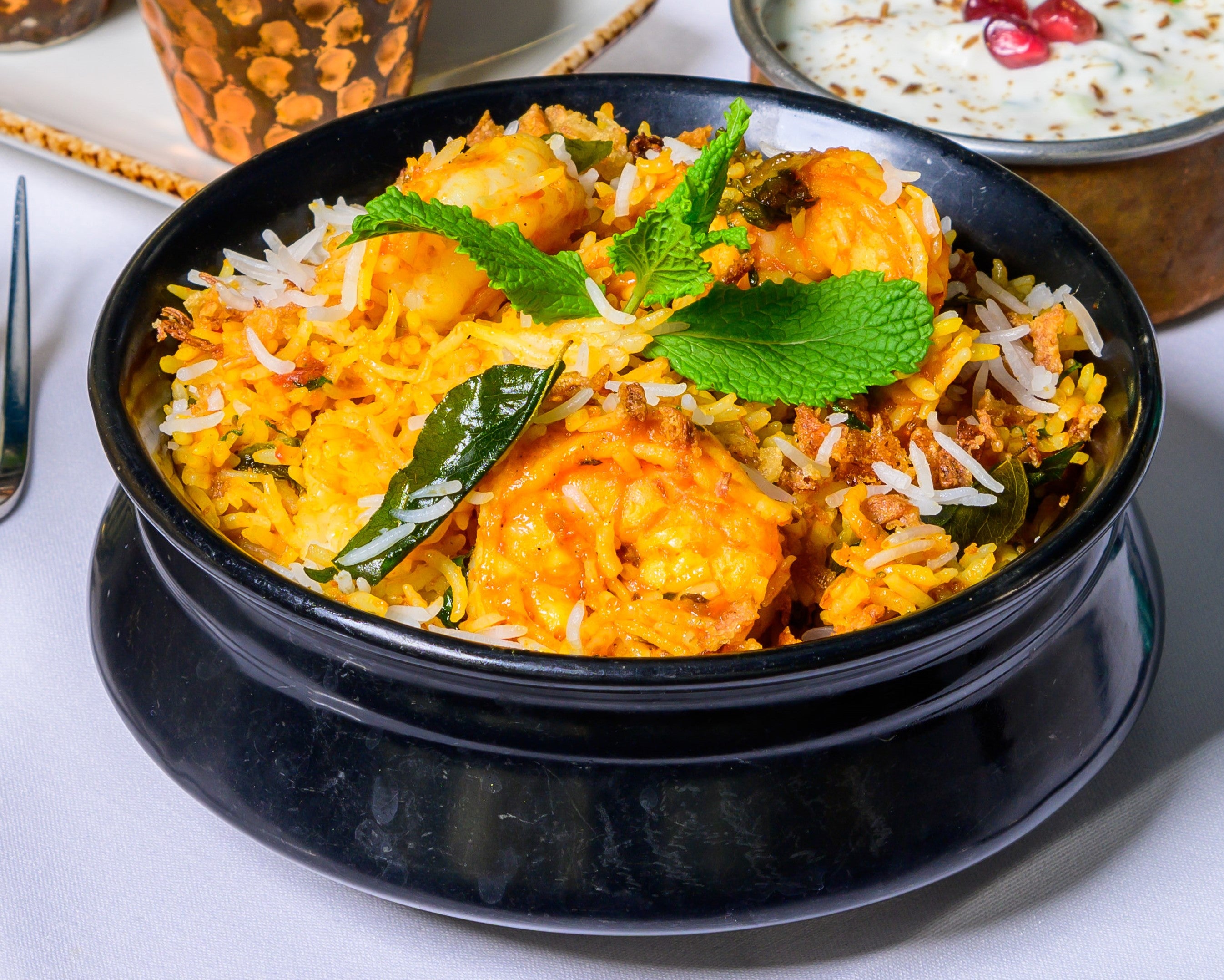 Dum Prawn Biryani