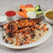 Afghani Pulao With Chicken Charcoal