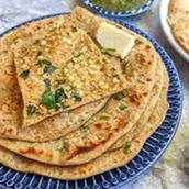 Paneer Paratha with Dahi and Dal