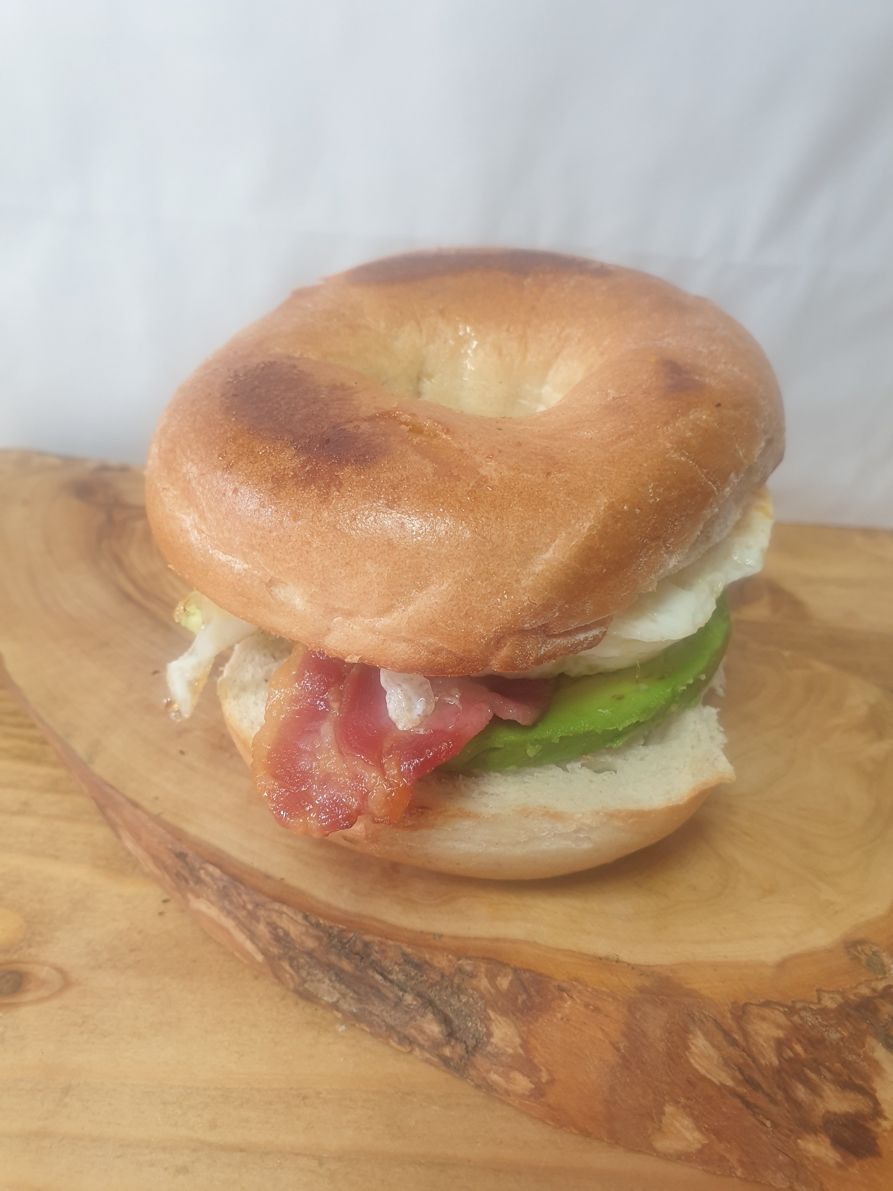 Bacon Egg and Avocado Bagel