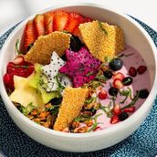 Pink Mixed Berry Yoghurt And Granola